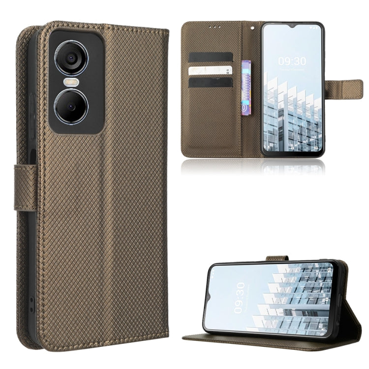 For Tecno Pop 6 Pro BE8 Diamond Texture Leather Phone Case
