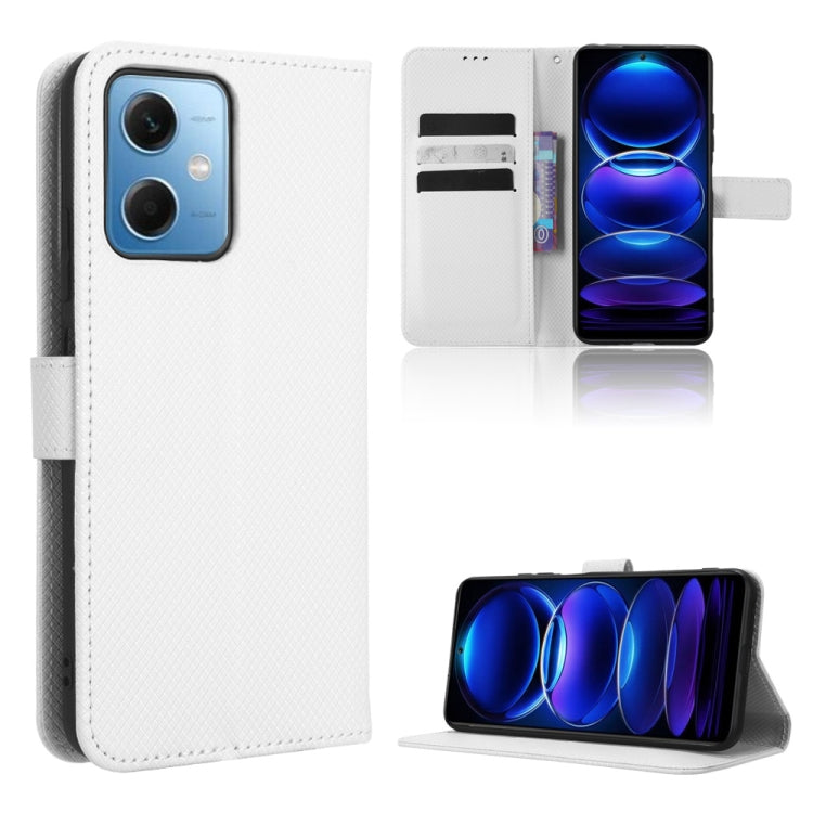 For Xiaomi Redmi Note 12 China Diamond Texture Leather Phone Case
