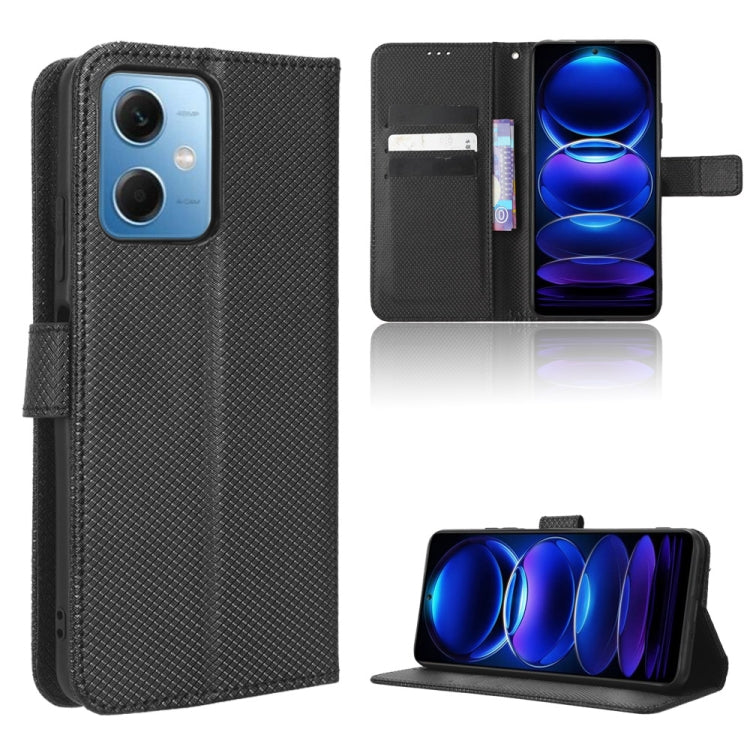For Xiaomi Redmi Note 12 China Diamond Texture Leather Phone Case
