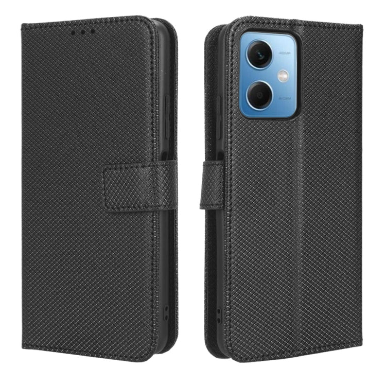 For Xiaomi Redmi Note 12 China Diamond Texture Leather Phone Case
