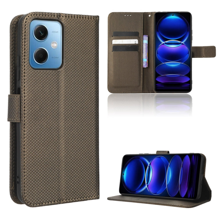 For Xiaomi Redmi Note 12 China Diamond Texture Leather Phone Case