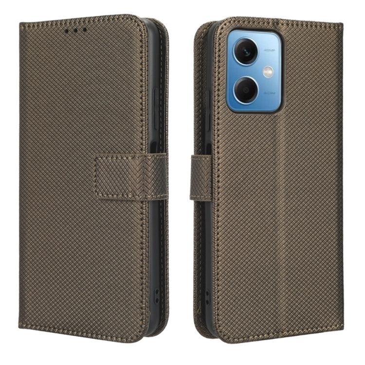 For Xiaomi Redmi Note 12 China Diamond Texture Leather Phone Case