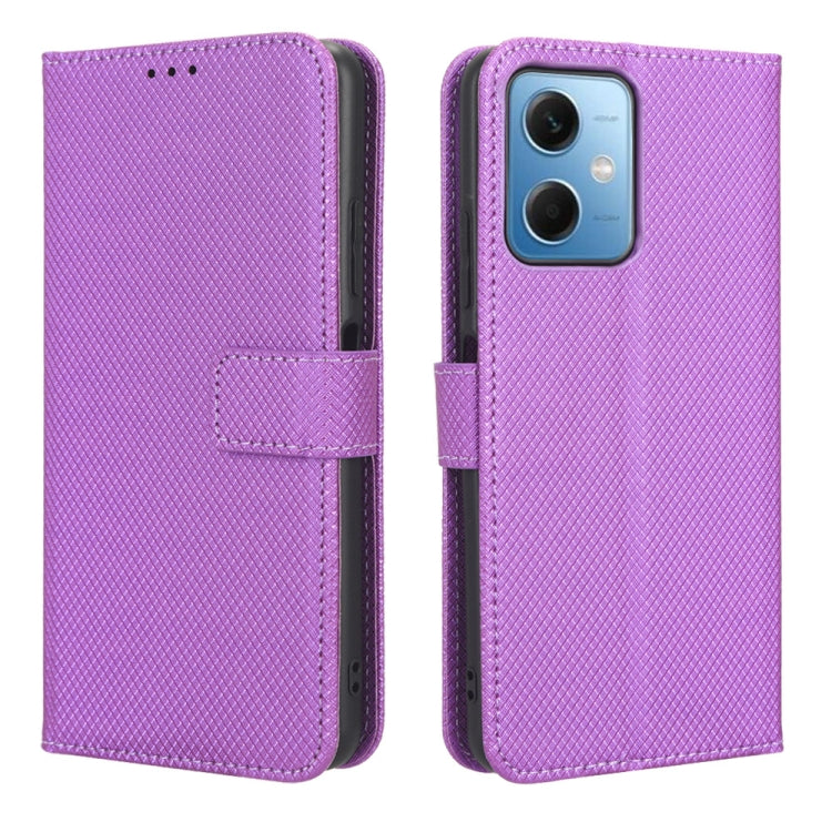 For Xiaomi Redmi Note 12 China Diamond Texture Leather Phone Case