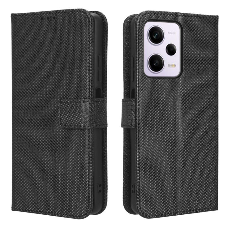 For Xiaomi Redmi Note 12 Pro+ China Diamond Texture Leather Phone Case