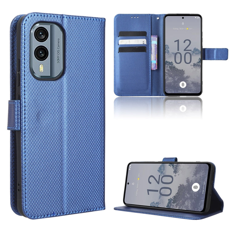 For Nokia X30 5G Diamond Texture Leather Phone Case