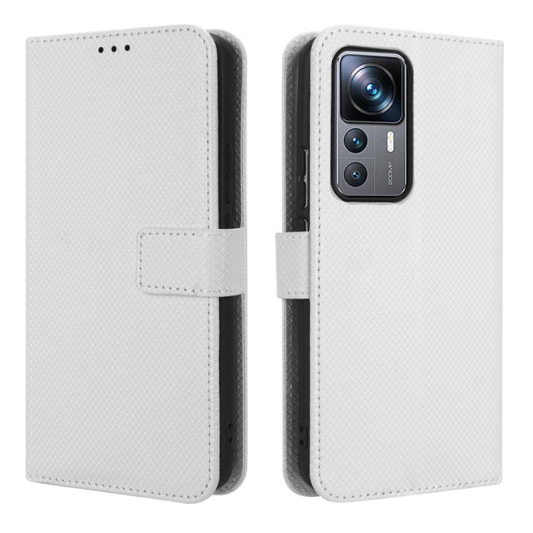 For Xiaomi 12T Pro Diamond Texture Leather Phone Case
