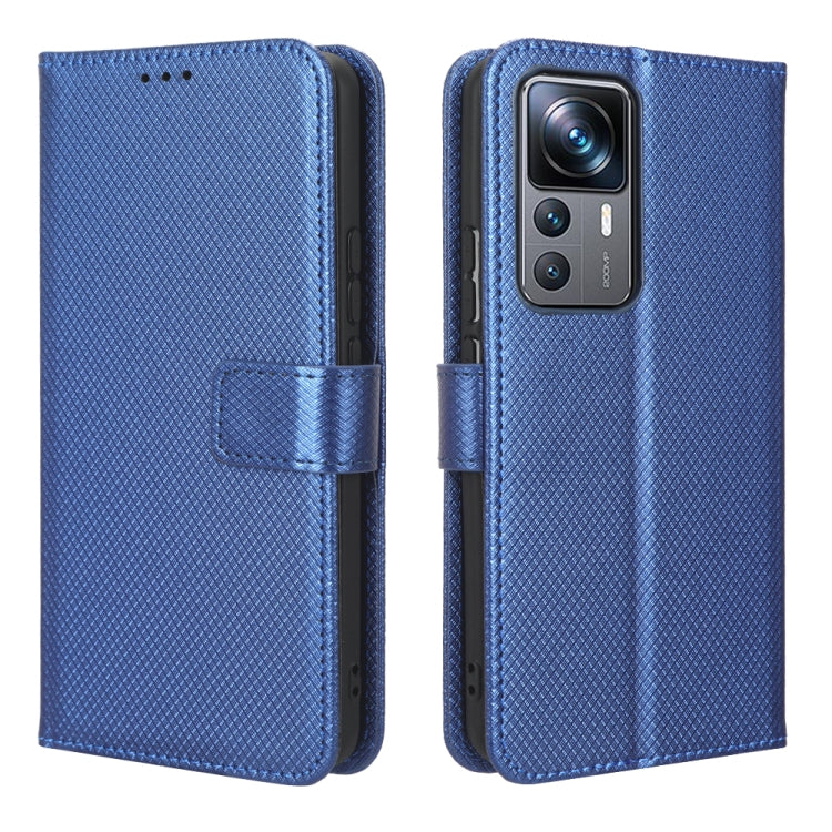 For Xiaomi 12T Pro Diamond Texture Leather Phone Case