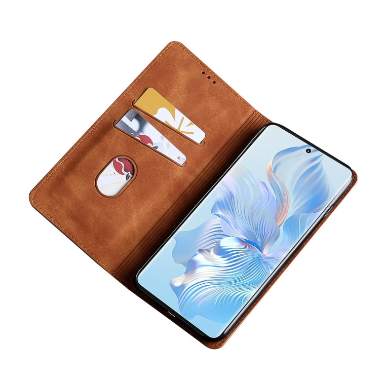 For Honor 80 Pro Skin Feel Magnetic Horizontal Flip Leather Phone Case