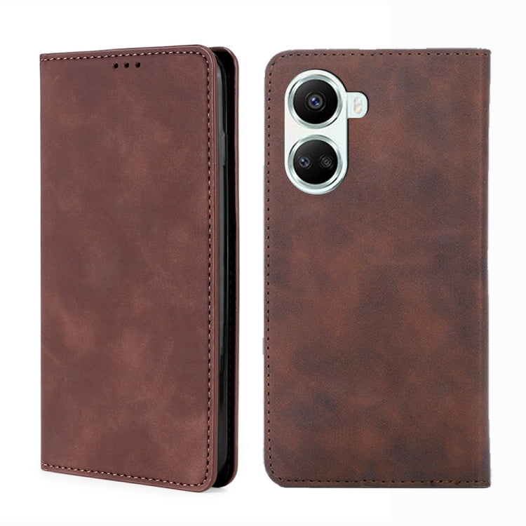 For Huawei nova 10 SE Skin Feel Magnetic Horizontal Flip Leather Phone Case