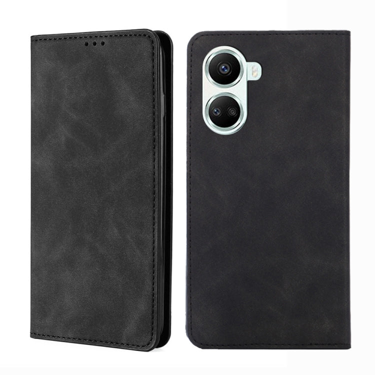 For Huawei nova 10 SE Skin Feel Magnetic Horizontal Flip Leather Phone Case