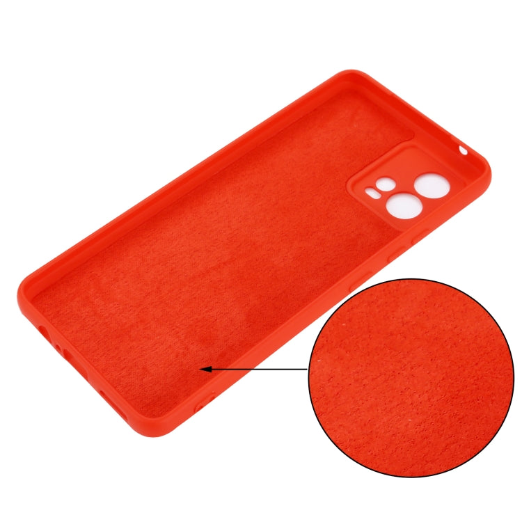 For Motorola Moto G72 Pure Color Liquid Silicone Shockproof Full Coverage Phone Case