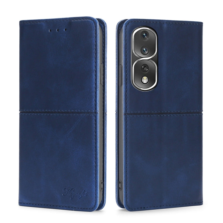 For Honor 80 Pro Cow Texture Magnetic Horizontal Flip Leather Phone Case