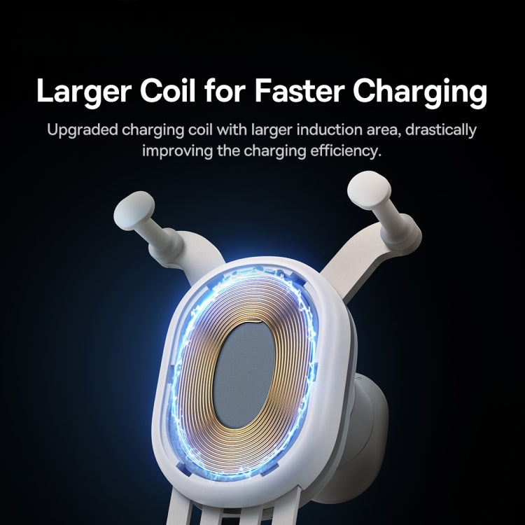 Baseus 15W Stable Gravitational Wireless Charging Car Mount Pro Air Outlet Version