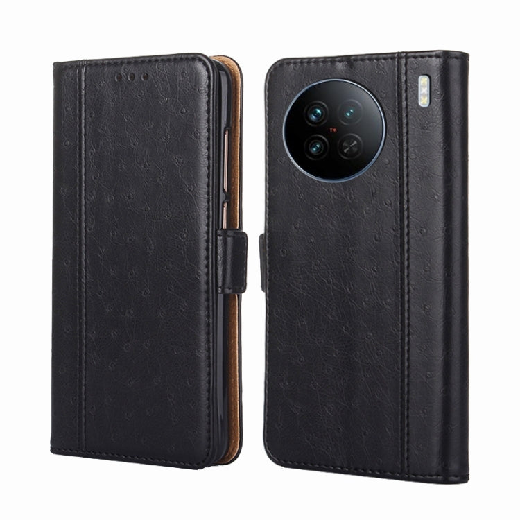 For vivo X90 Ostrich Texture Flip Leather Phone Case