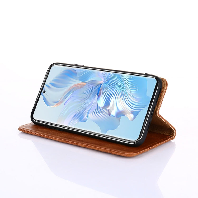 For Realme C30s Non-Magnetic Retro Texture Flip Leather Phone Case