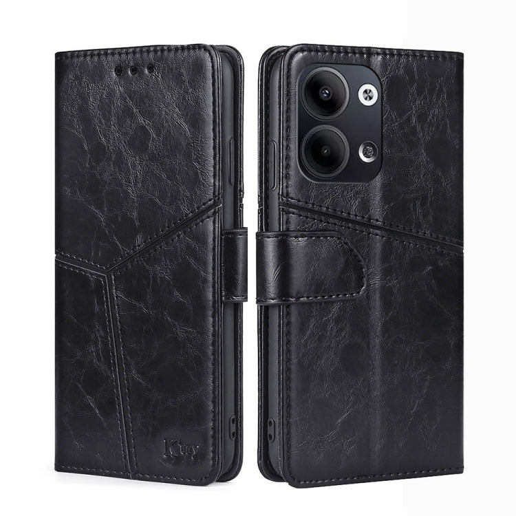 For OPPO Reno9 5G / Reno9 Pro 5G Geometric Stitching Horizontal Flip Leather Phone Case