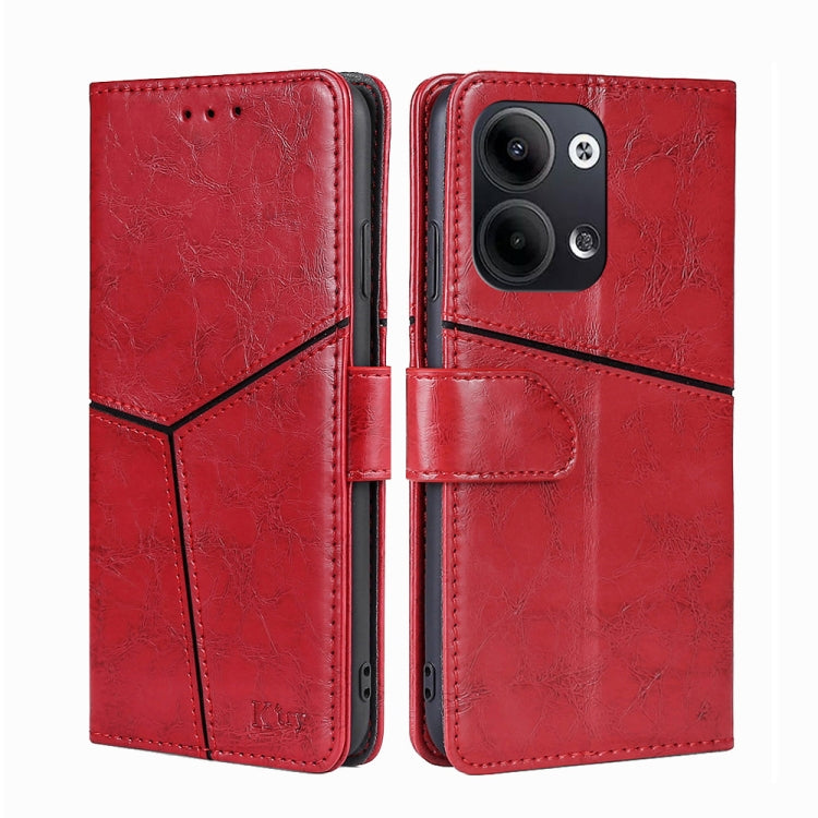 For OPPO Reno9 5G / Reno9 Pro 5G Geometric Stitching Horizontal Flip Leather Phone Case