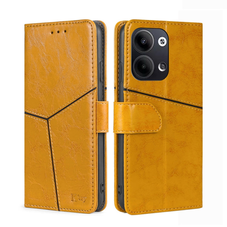 For OPPO Reno9 5G / Reno9 Pro 5G Geometric Stitching Horizontal Flip Leather Phone Case