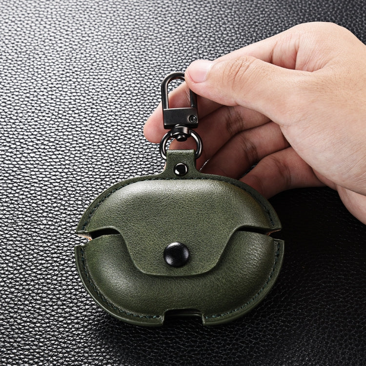 For Huawei FreeBuds Pro 2 Business Leather Earphone Protective Case with Hook