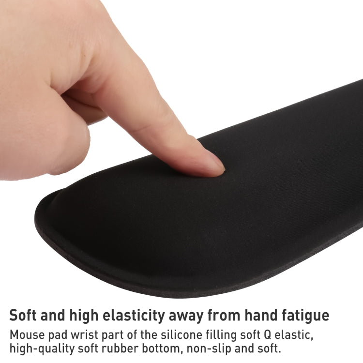 Memory Foam Wrist Guard Keyboard Holder(Black)