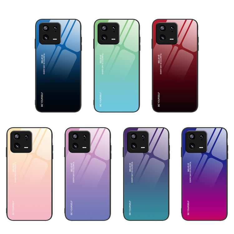 For Xiaomi 13 Gradient Color Glass Phone Case