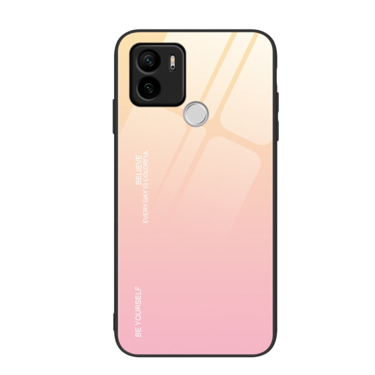 For Xiaomi Redmi A1+ Gradient Color Glass Phone Case