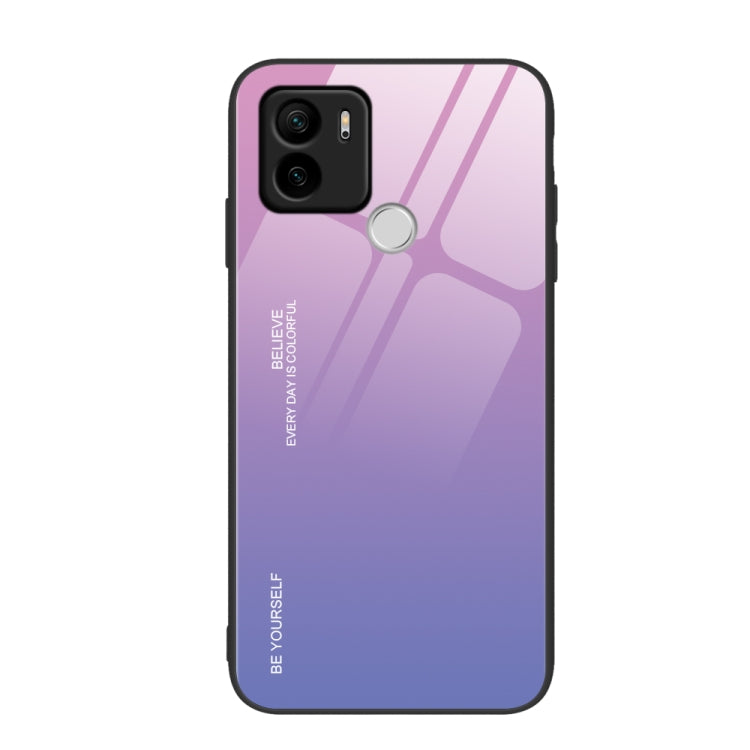 For Xiaomi Redmi A1+ Gradient Color Glass Phone Case
