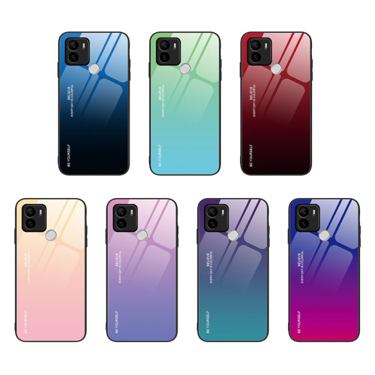 For Xiaomi Redmi A1+ Gradient Color Glass Phone Case