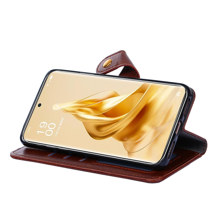 For OPPO Reno9 Pro+ 5G Zipper Bag Leather Phone Case