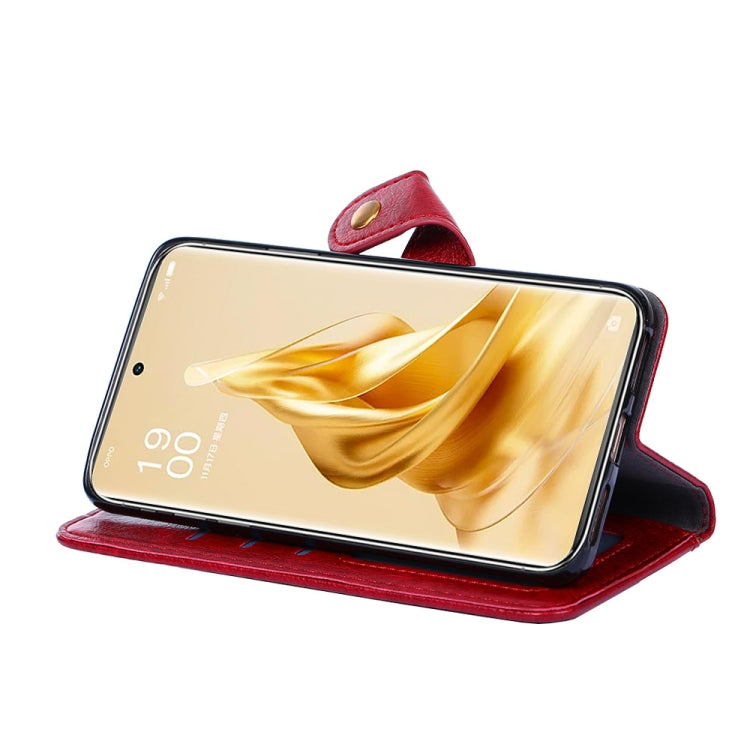 For OPPO Reno9 Pro+ 5G Zipper Bag Leather Phone Case