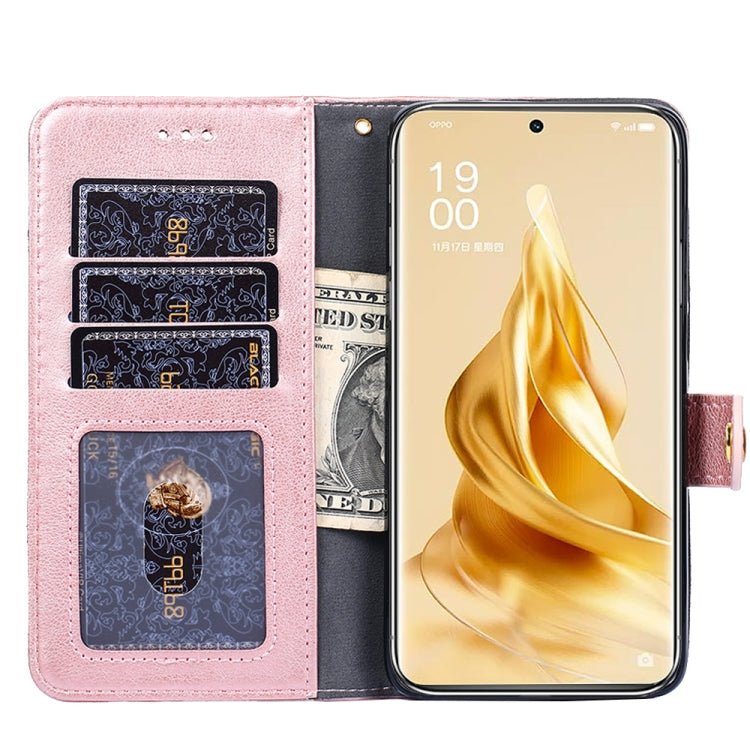 For OPPO Reno9 Pro+ 5G Zipper Bag Leather Phone Case