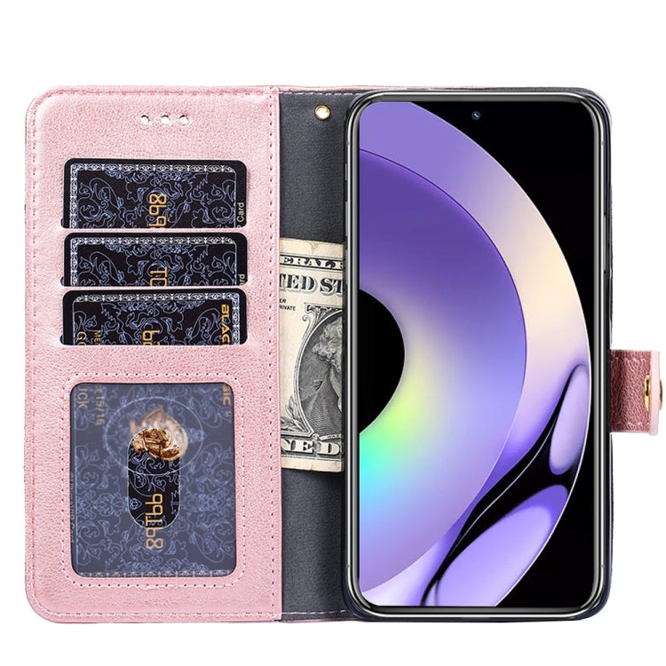 For Realme 10 Pro 5G Zipper Bag Leather Phone Case