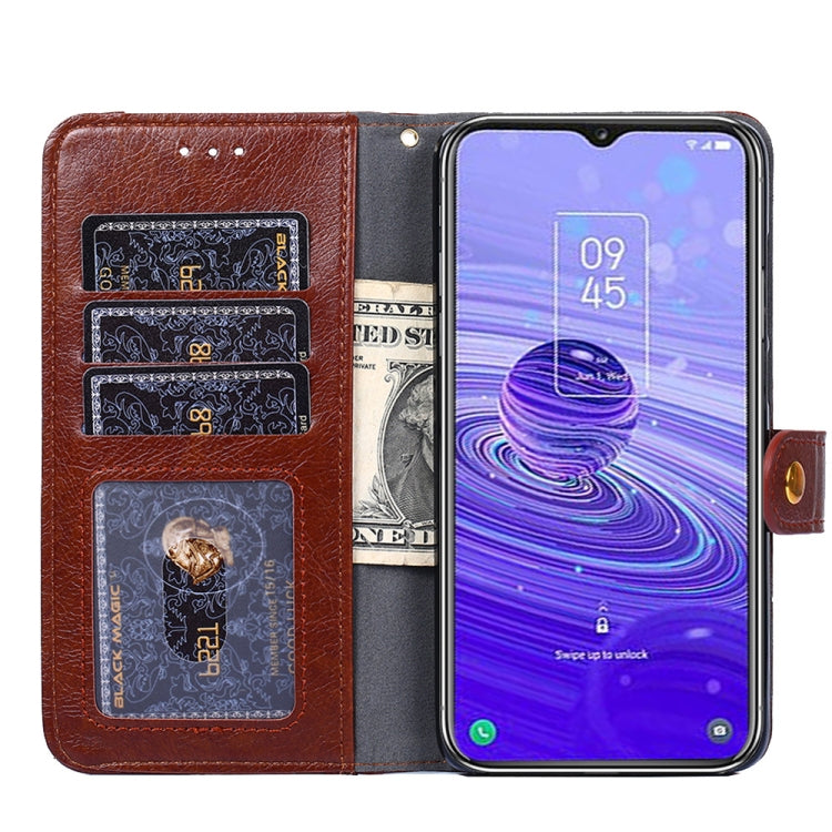 For TCL 40R 5G Zipper Bag Leather Phone Case
