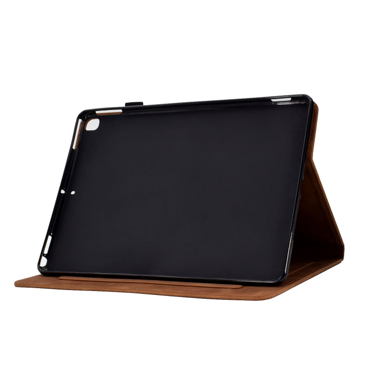 For iPad 10.2 2021/2020/2019 / 10.5 2019/2017 Tower Embossed Leather Smart Tablet Case