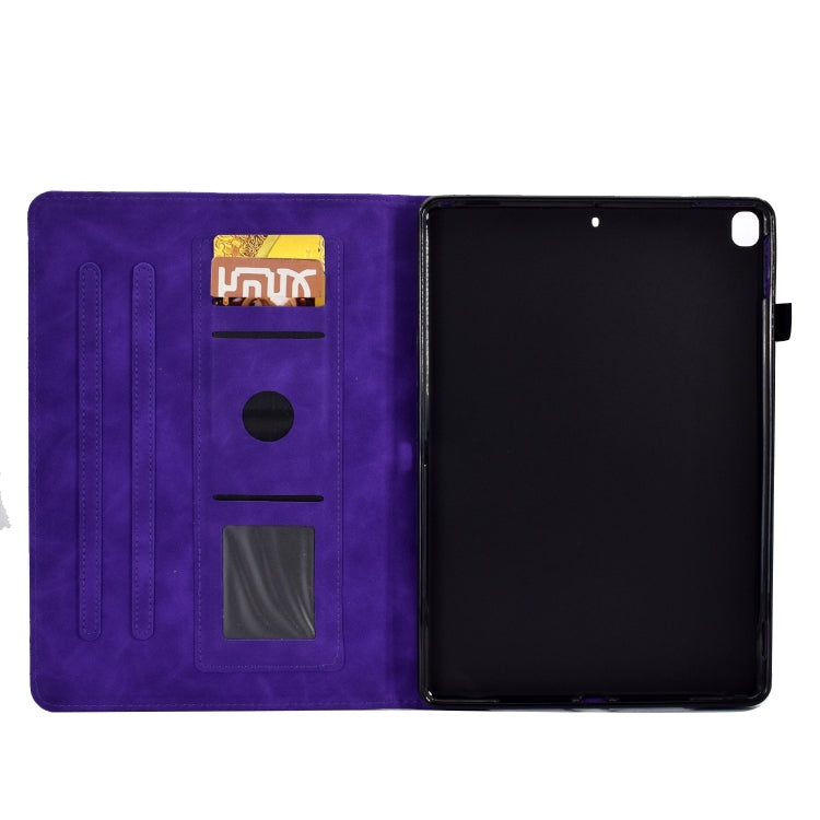 For iPad 10.2 2021/2020/2019 / 10.5 2019/2017 Tower Embossed Leather Smart Tablet Case