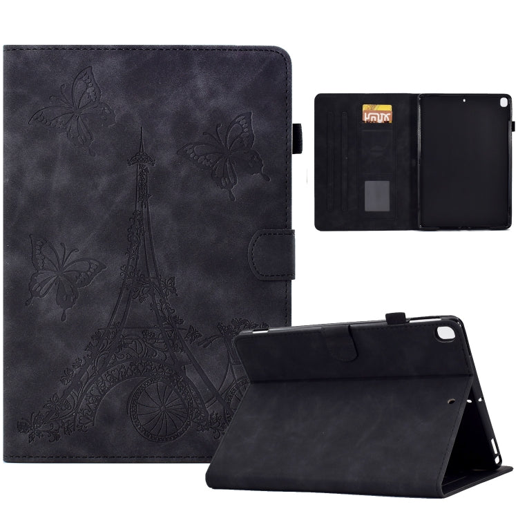 For iPad 10.2 2021/2020/2019 / 10.5 2019/2017 Tower Embossed Leather Smart Tablet Case