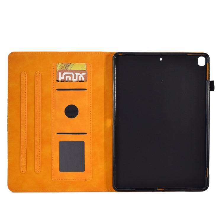 For iPad 10.2 2021/2020/2019 / 10.5 2019/2017 Tower Embossed Leather Smart Tablet Case