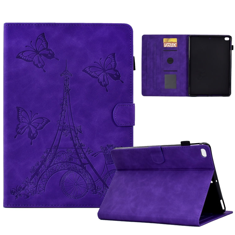 For iPad mini 5 / 4 / 3 / 2 / 1 Tower Embossed Leather Smart Tablet Case