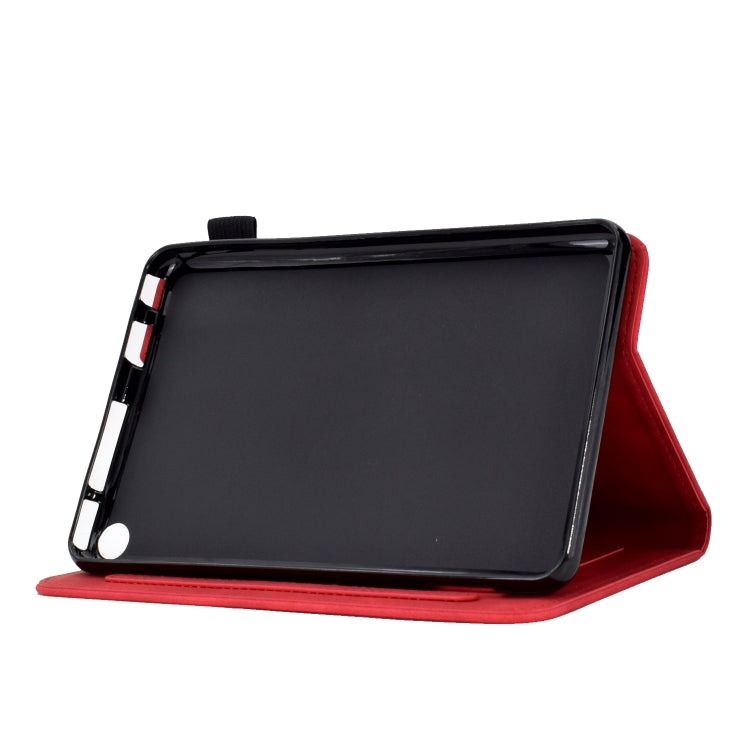 For Amazon Kindle Fire HD8 2022/2020 Tower Embossed Leather Smart Tablet Case