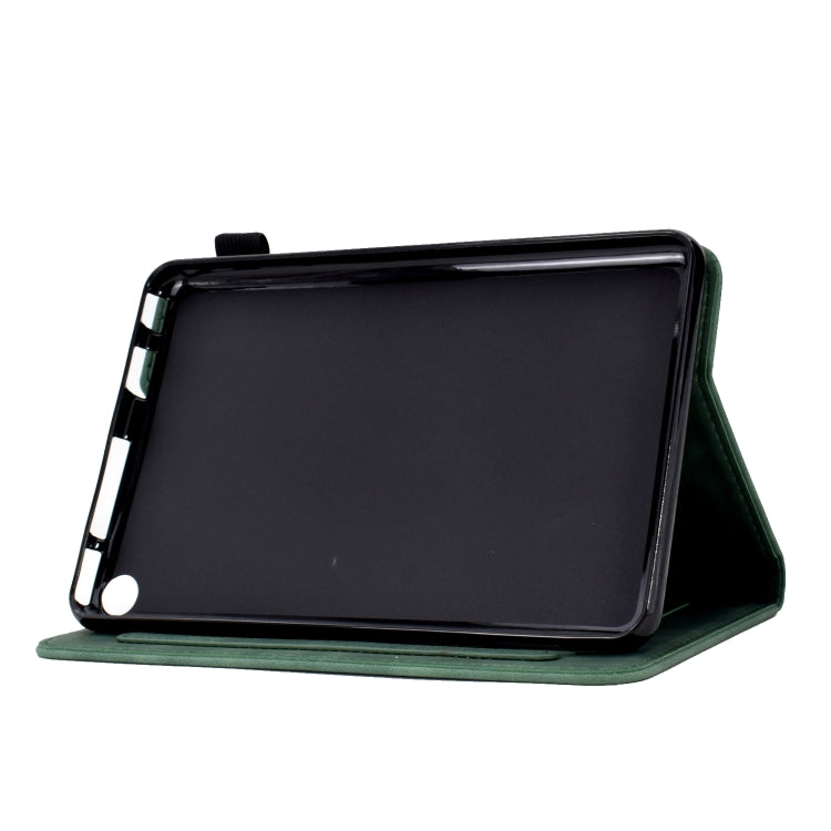 For Amazon Kindle Fire HD8 2022/2020 Tower Embossed Leather Smart Tablet Case