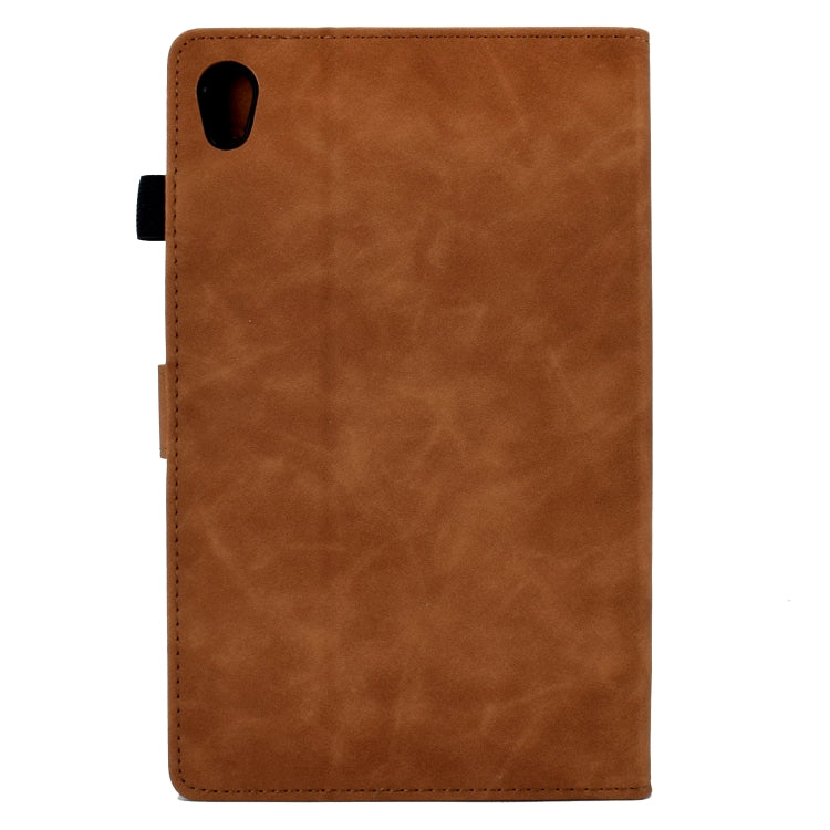 For Lenovo Tab M10 Gen 2 Tower Embossed Leather Smart Tablet Case