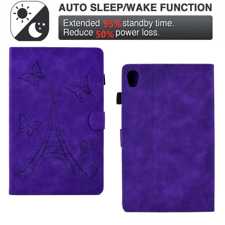 For Lenovo Tab M10 Gen 2 Tower Embossed Leather Smart Tablet Case