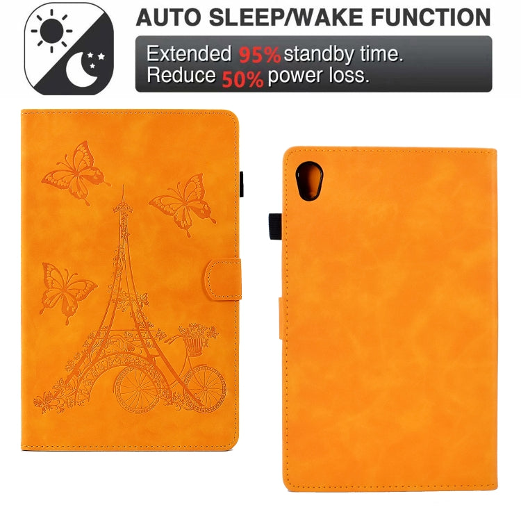 For Lenovo Tab M10 Gen 2 Tower Embossed Leather Smart Tablet Case