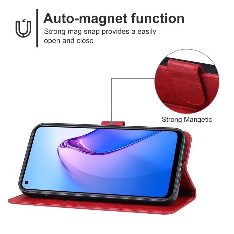 For OPPO Reno8 Z Leather Phone Case