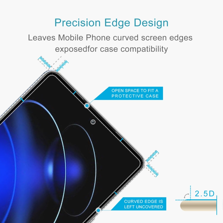For Honor 80 GT 10pcs 0.26mm 9H 2.5D Tempered Glass Film
