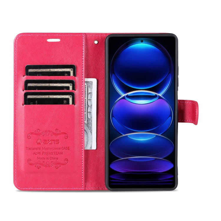 For Xiaomi Redmi Note 12 Pro 5G China / Note 12 Pro 5G China+ 5G AZNS Sheepskin Texture Flip Leather Phone Case