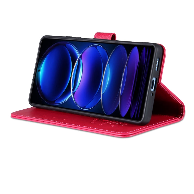 For Xiaomi Redmi Note 12 Pro 5G China / Note 12 Pro 5G China+ 5G AZNS Sheepskin Texture Flip Leather Phone Case