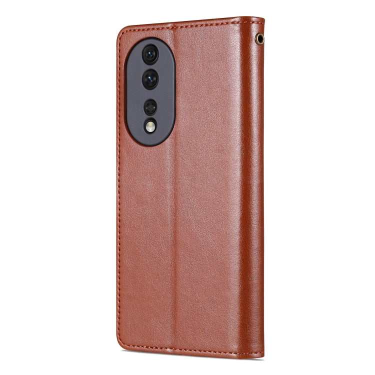 For Honor 80 AZNS Sheepskin Texture Flip Leather Phone Case