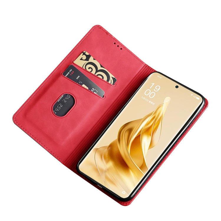 For OPPO Reno9 Pro+ 5G Skin Feel Magnetic Horizontal Flip Leather Phone Case