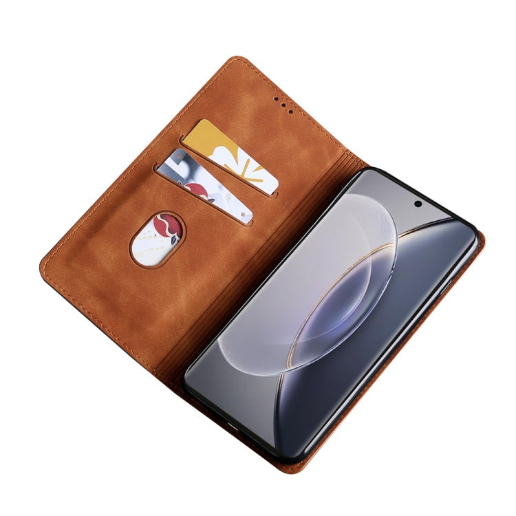 For vivo X90 Pro 5G Skin Feel Magnetic Horizontal Flip Leather Phone Case